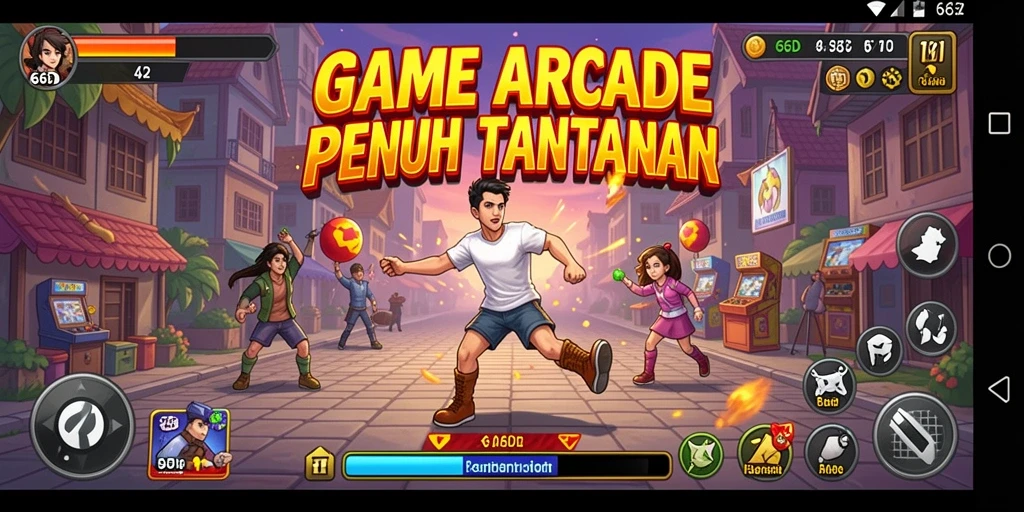 Tampilan gameplay seru dan penuh aksi dari 66D.