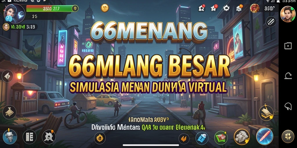 Screenshot gameplay menarik dari 66MENANG saat pemain berinteraksi dalam simulasi.