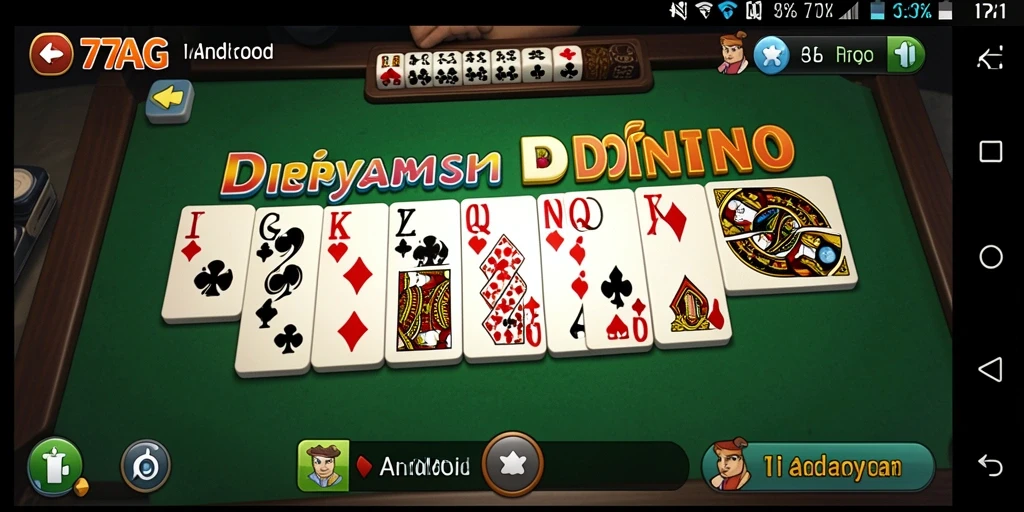 Screenshot game 77AG menunjukkan keseruan bermain Domino.