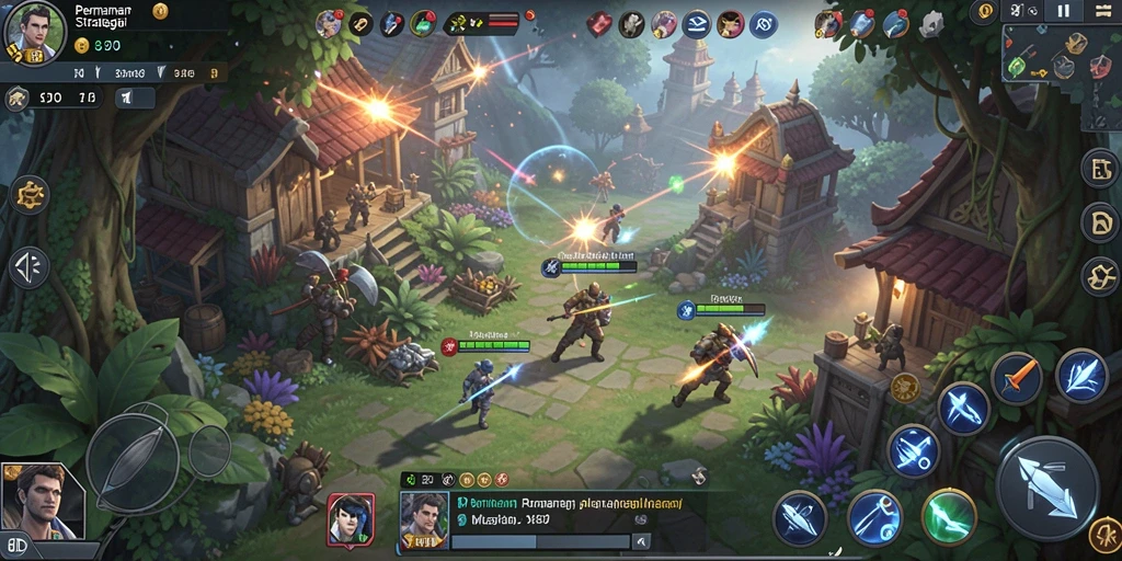 Tampilan gameplay menarik dengan aksi strategi yang mendebarkan.