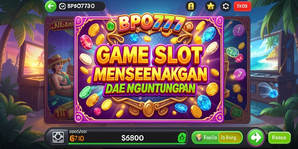 Gambar utama BPO777 menampilkan aksi seru permainan Slot dengan grafis menarik.