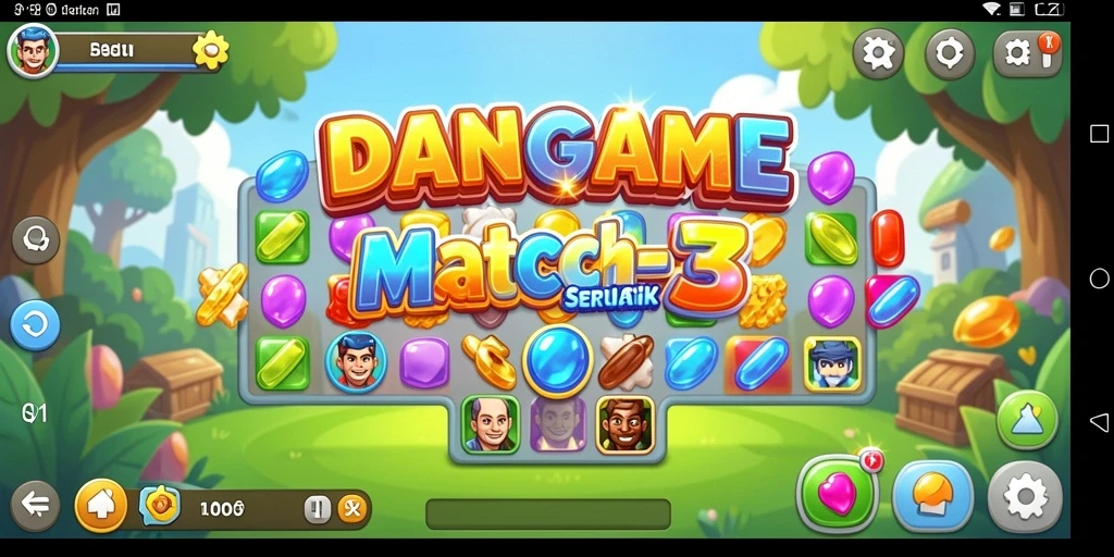 Menampilkan gameplay seru dan tantangan mencocokkan objek.