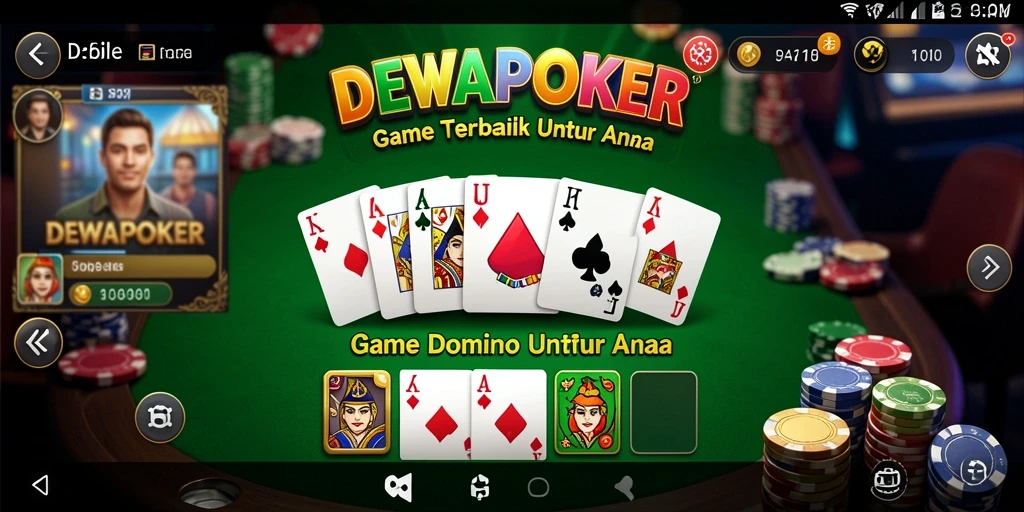 Tampilan gameplay DEWAPOKER yang menarik dan seru.