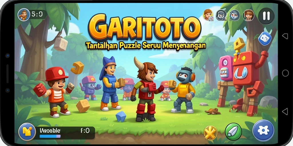 Tampilan menawan dari gameplay seru GARITOTO dengan berbagai tantangan Puzzle.
