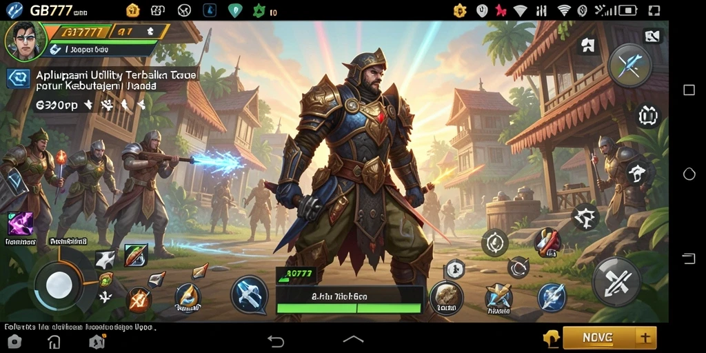 Screenshot utama GB777 menampilkan antarmuka aplikasi Utility yang intuitif dan menarik.