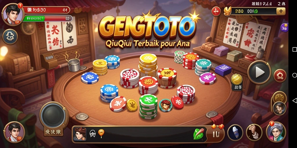 Tampilan gameplay seru dari GENGTOTO saat bermain QiuQiu.