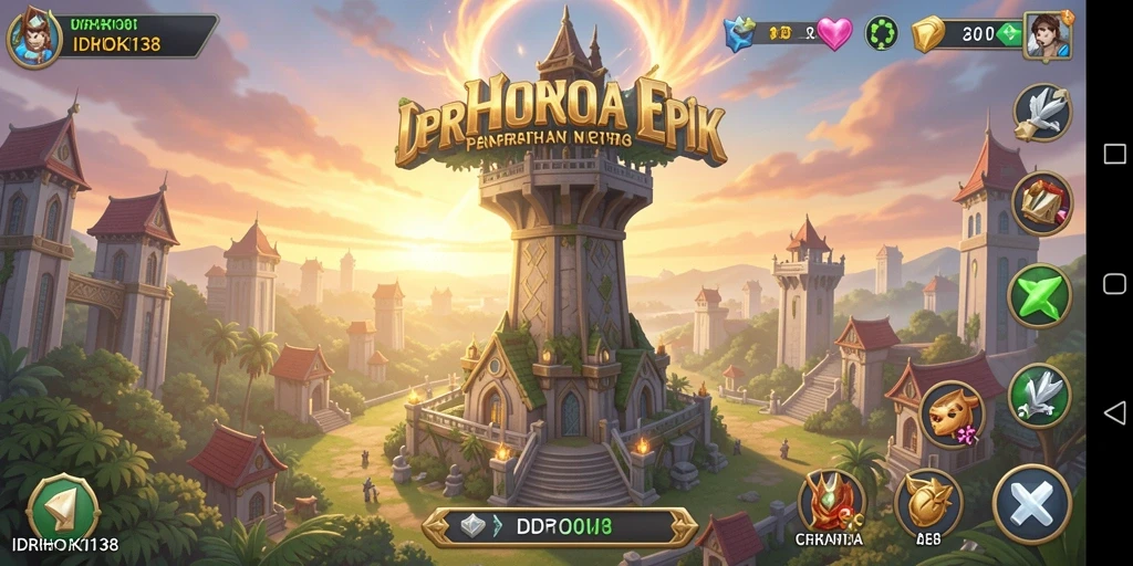 Tampilan screenshot menampilkan strategi tower defense di IDRHOKI138.
