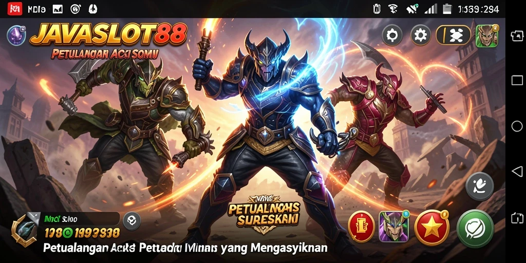 Tampilan aksi seru dalam gameplay JAVASLOT88 yang mendebarkan.