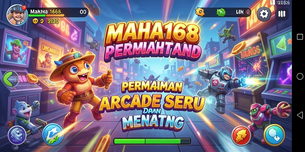 Gamer menikmati gameplay seru dan menantang di MAHA168.