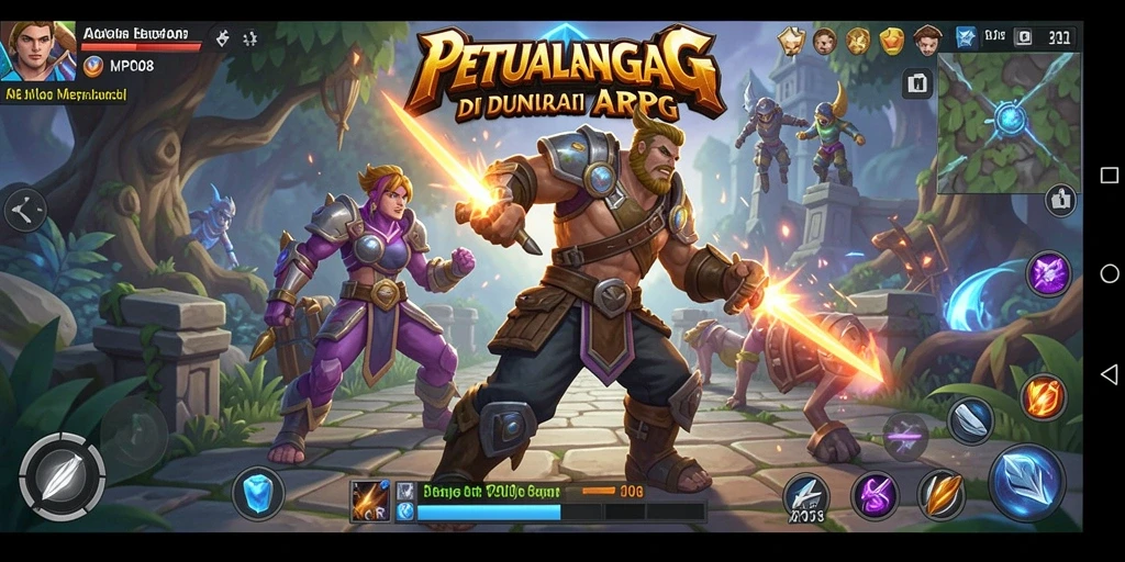 Tampilan seru dari gameplay MPO08 dengan pertempuran intens.
