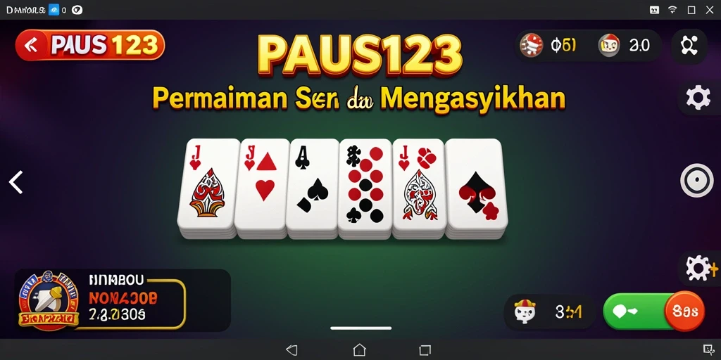 Tampilan gameplay Domino yang seru dan menantang di PAUS123.