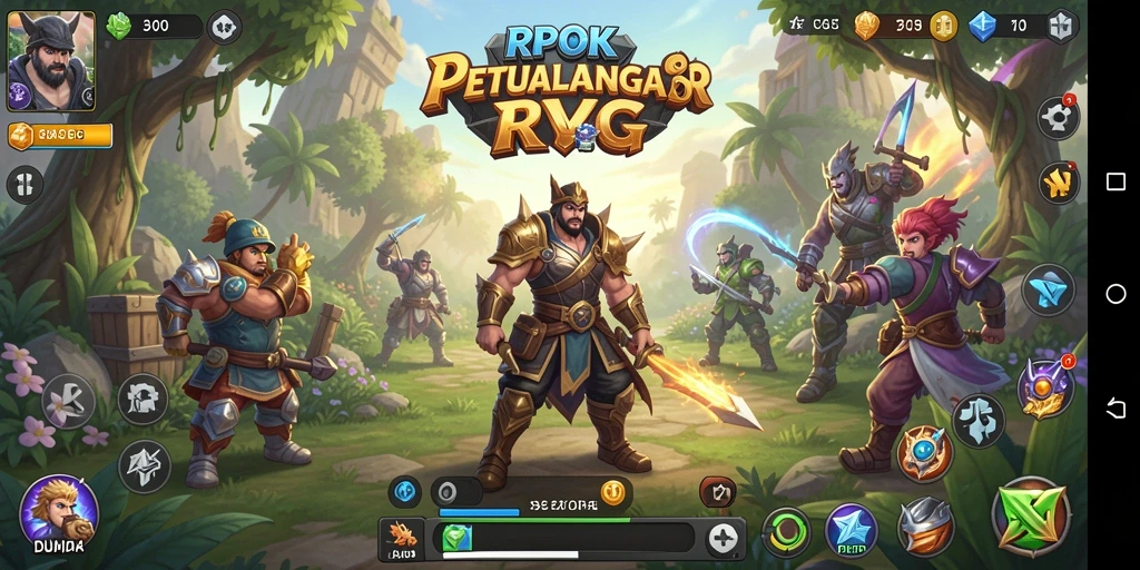 Tampilan seru dari gameplay RPG RPOK yang menarik perhatian.