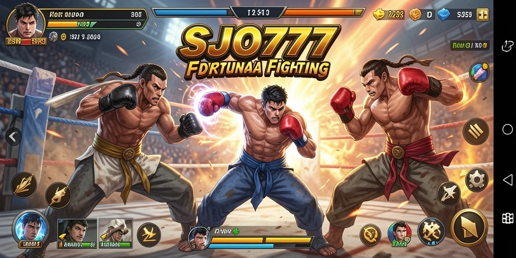 Screenshot gameplay SJO777 yang menunjukkan aksi pertarungan seru.