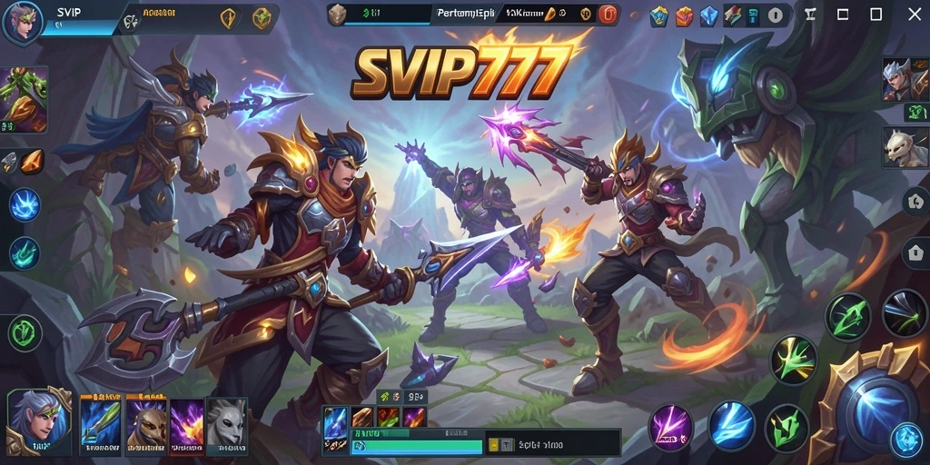Tangkapan layar dari gameplay MOBA yang seru di SVIP777.