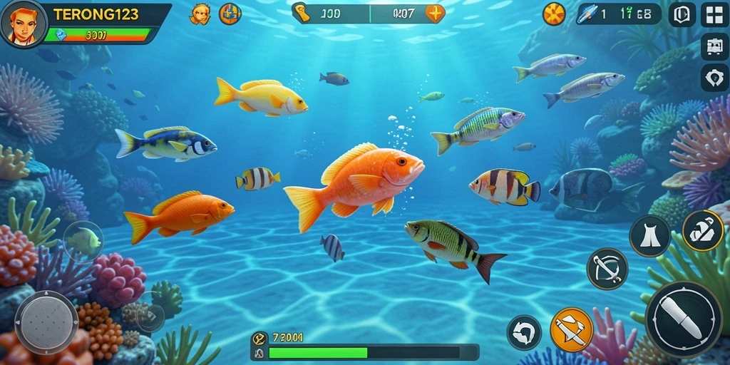 Screenshot gameplay Tembak Ikan yang seru dan menarik di TERONG123.